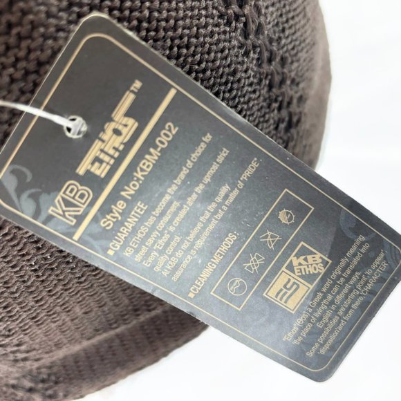 KBETHOS Accessories Kb Ethos Mens Knit Baseball Hat Brown Mesh